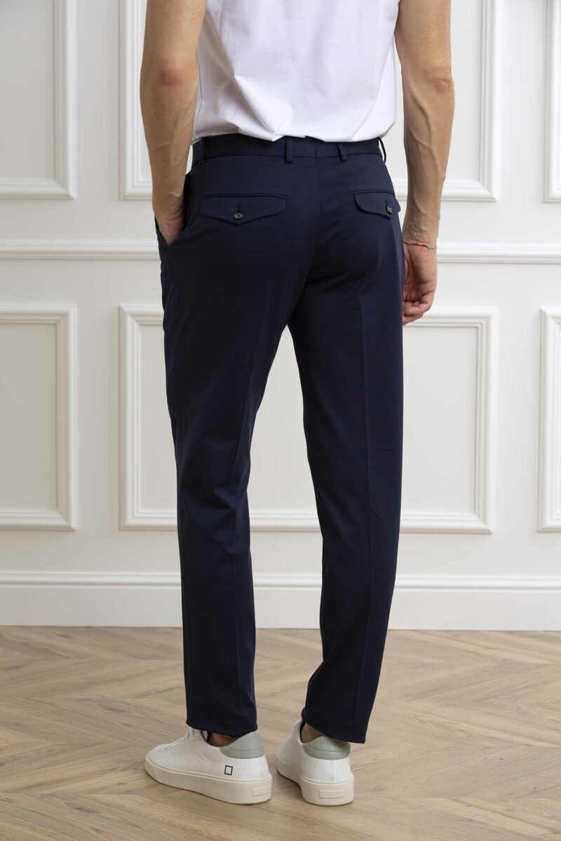 CIRCOLO 1901-PANTALONE CHINO JERSEY M.-CICN4243 INDIGO 54