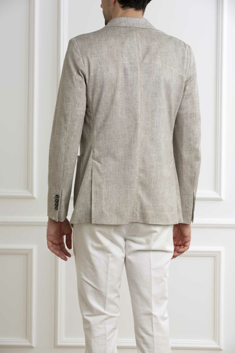CIRCOLO 1901-GIACCA D.PETTO PIQUET MERC-CICN4338 NATURALE 52