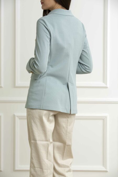 CIRCOLO 1901-GIACCA DOPPIO PETTO OXFORD-CIFD3006 ACQUA 42