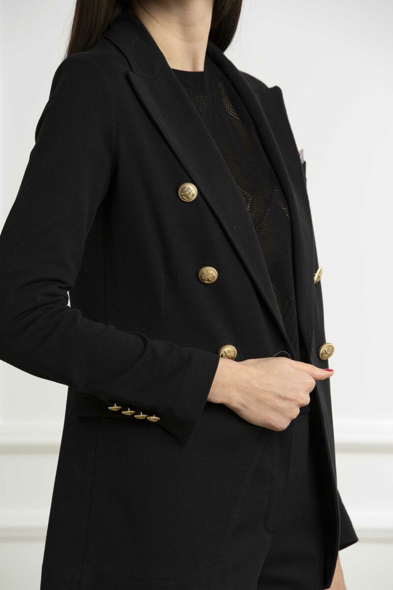 CIRCOLO 1901-GIACCA DOPPIO PETTO OXFORD-CIFD3006 NERO 42