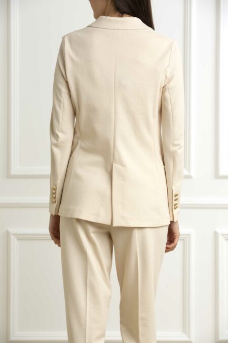CIRCOLO 1901-GIACCA DOPPIO PETTO OXFORD-CIFD3006 SUGAR 46