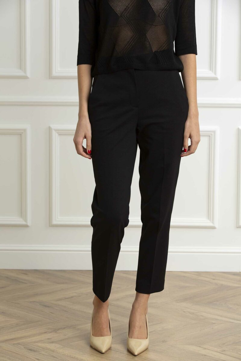 CIRCOLO 1901-PANTALONE CARROT OXFORD-CIFD3007 NERO 40