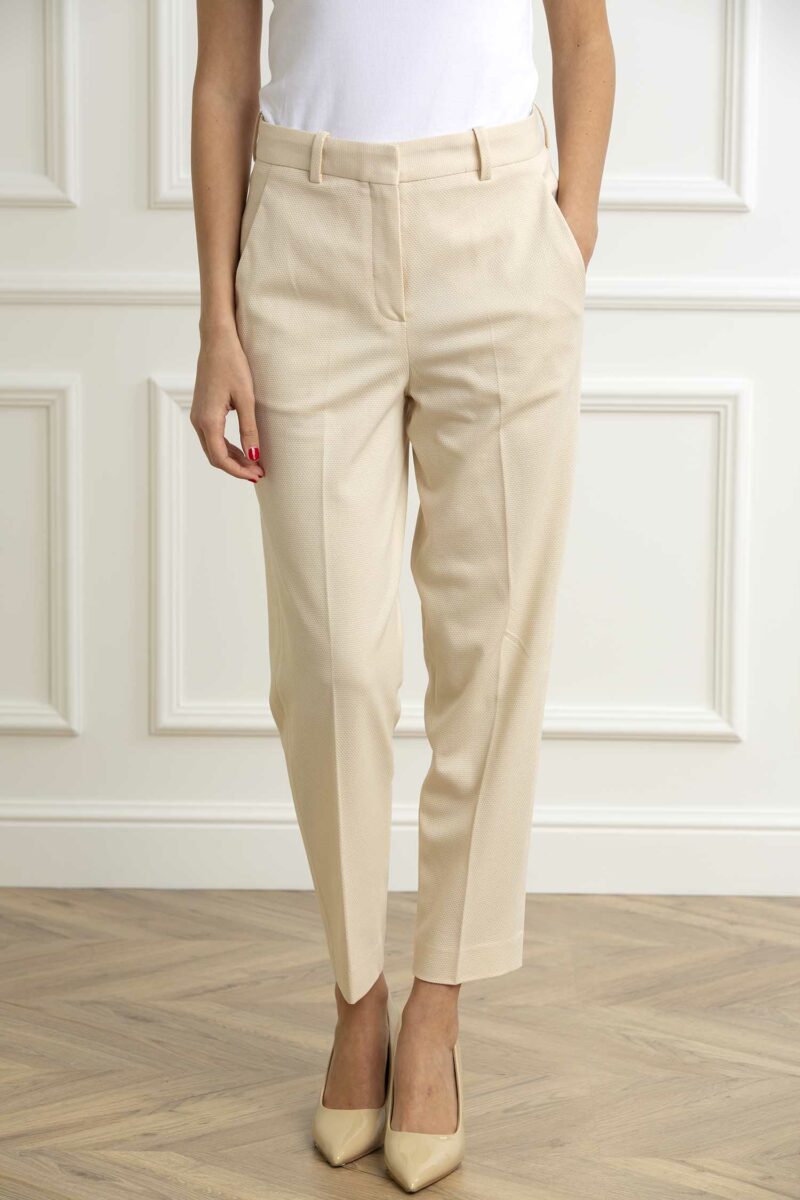 CIRCOLO 1901-PANTALONE CARROT OXFORD-CIFD3007 SUGAR 40