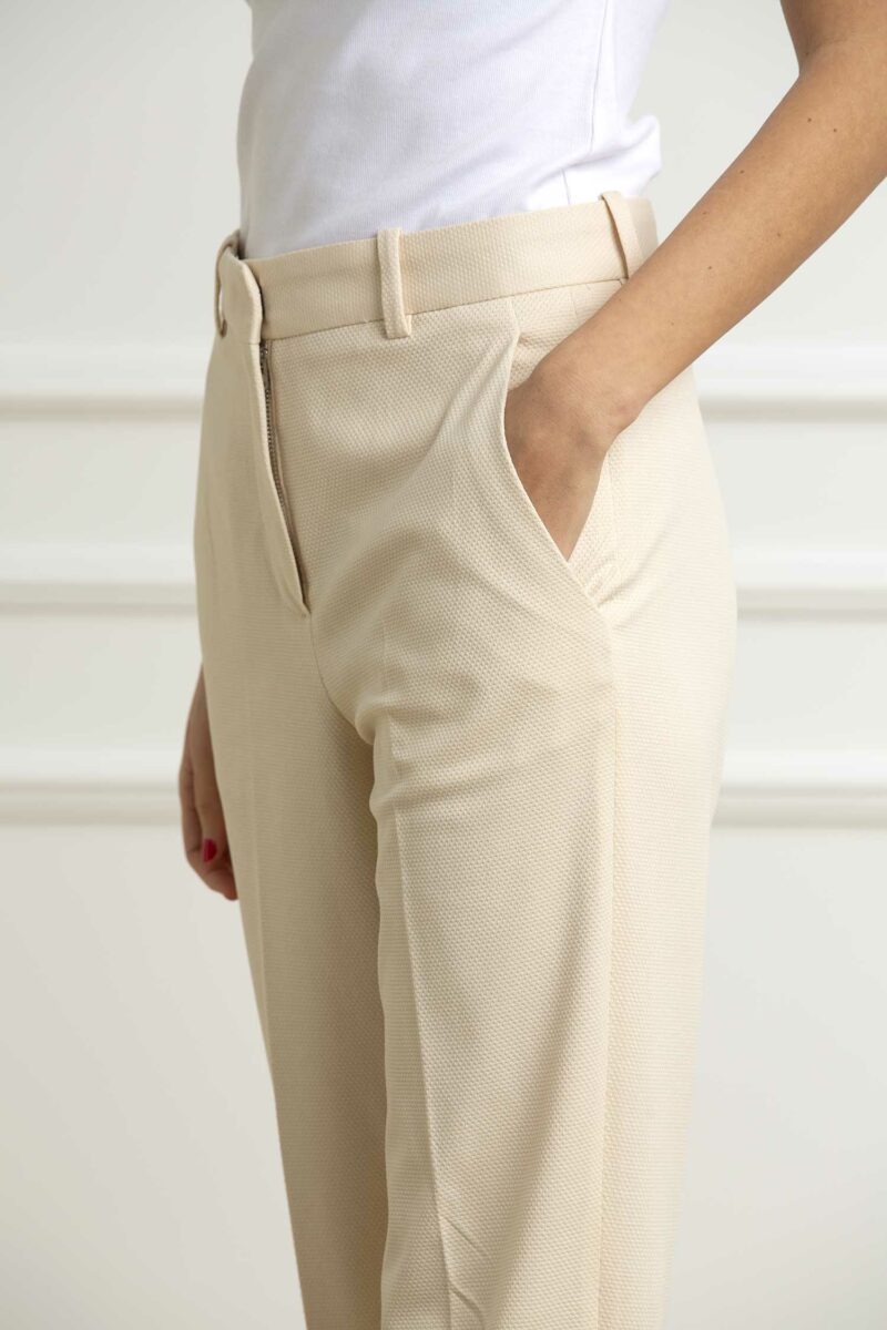 CIRCOLO 1901-PANTALONE CARROT OXFORD-CIFD3007 SUGAR 40