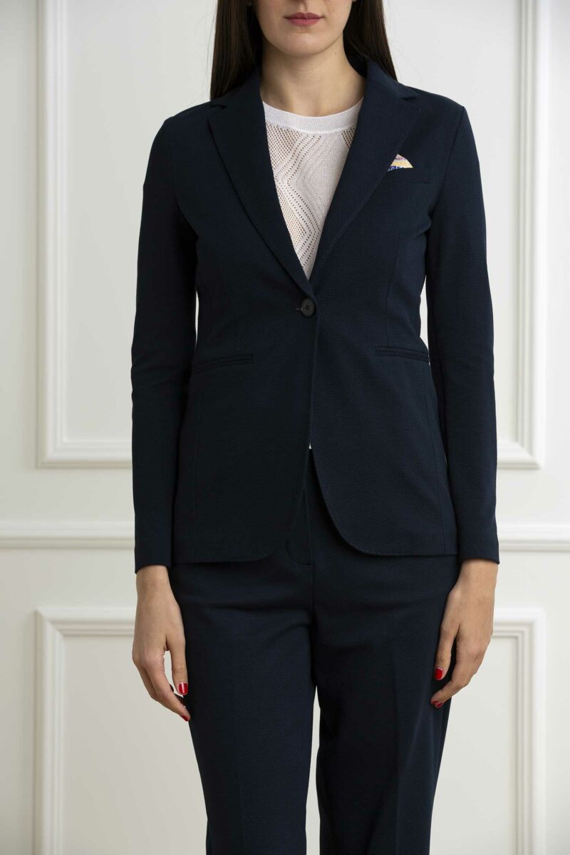 CIRCOLO 1901-GIACCA SLIM L OXFORD-CIFD3008 NAVY 42