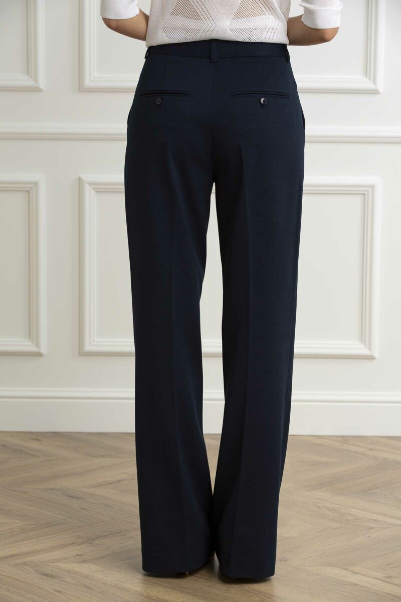 CIRCOLO 1901-PANT. FLARED OXFORD-CIFD3009 NAVY 44