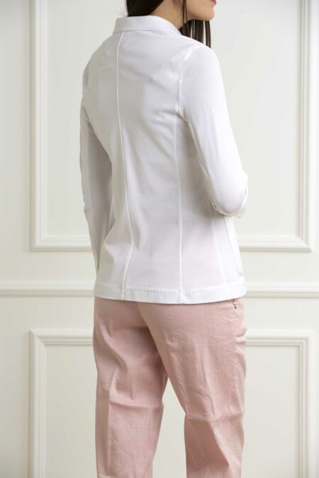 CIRCOLO 1901-GIACCA SLIM F.PIQUET-CIFD3012 BIANCO 44