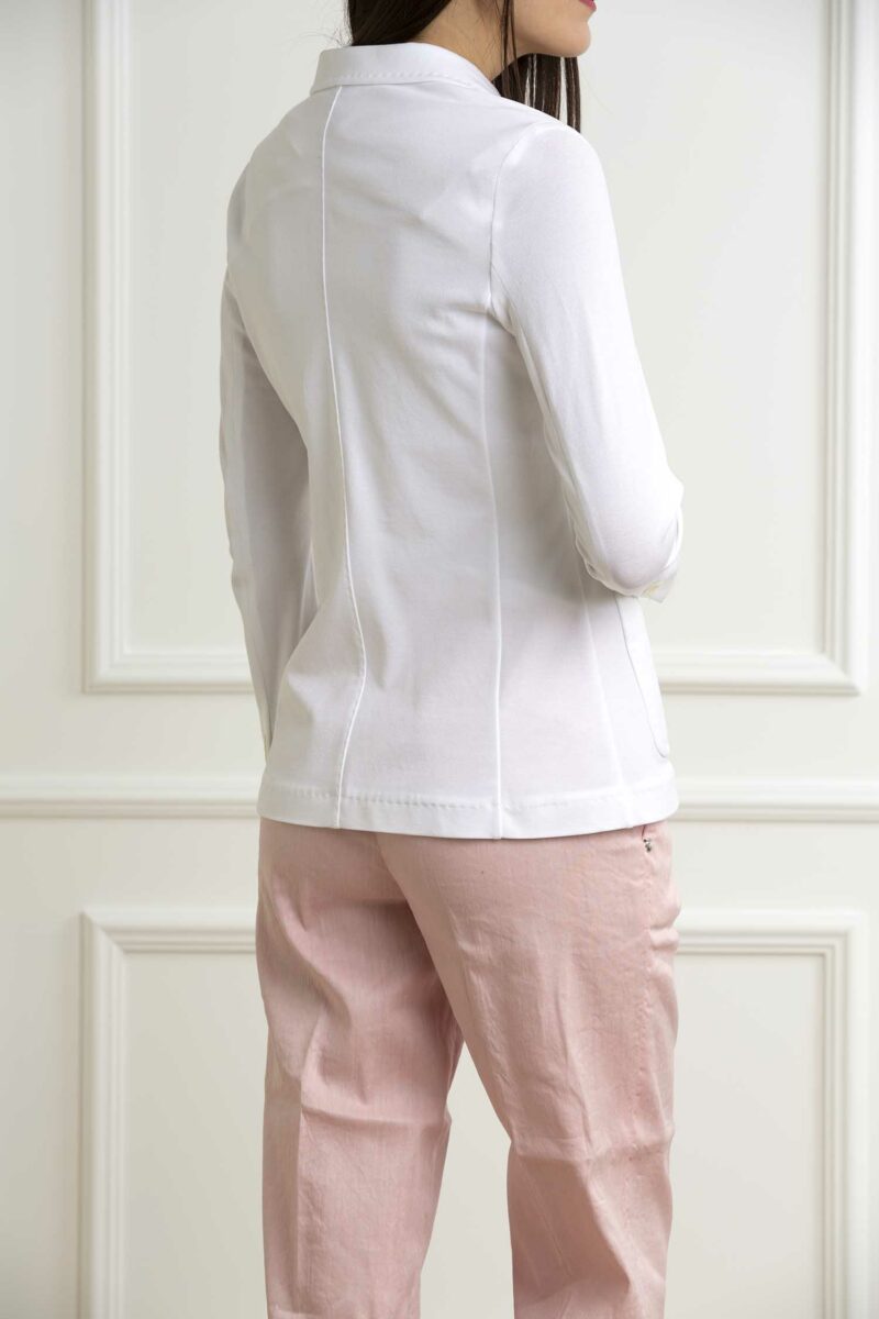 CIRCOLO 1901-GIACCA SLIM F.PIQUET-CIFD3012 BIANCO 44