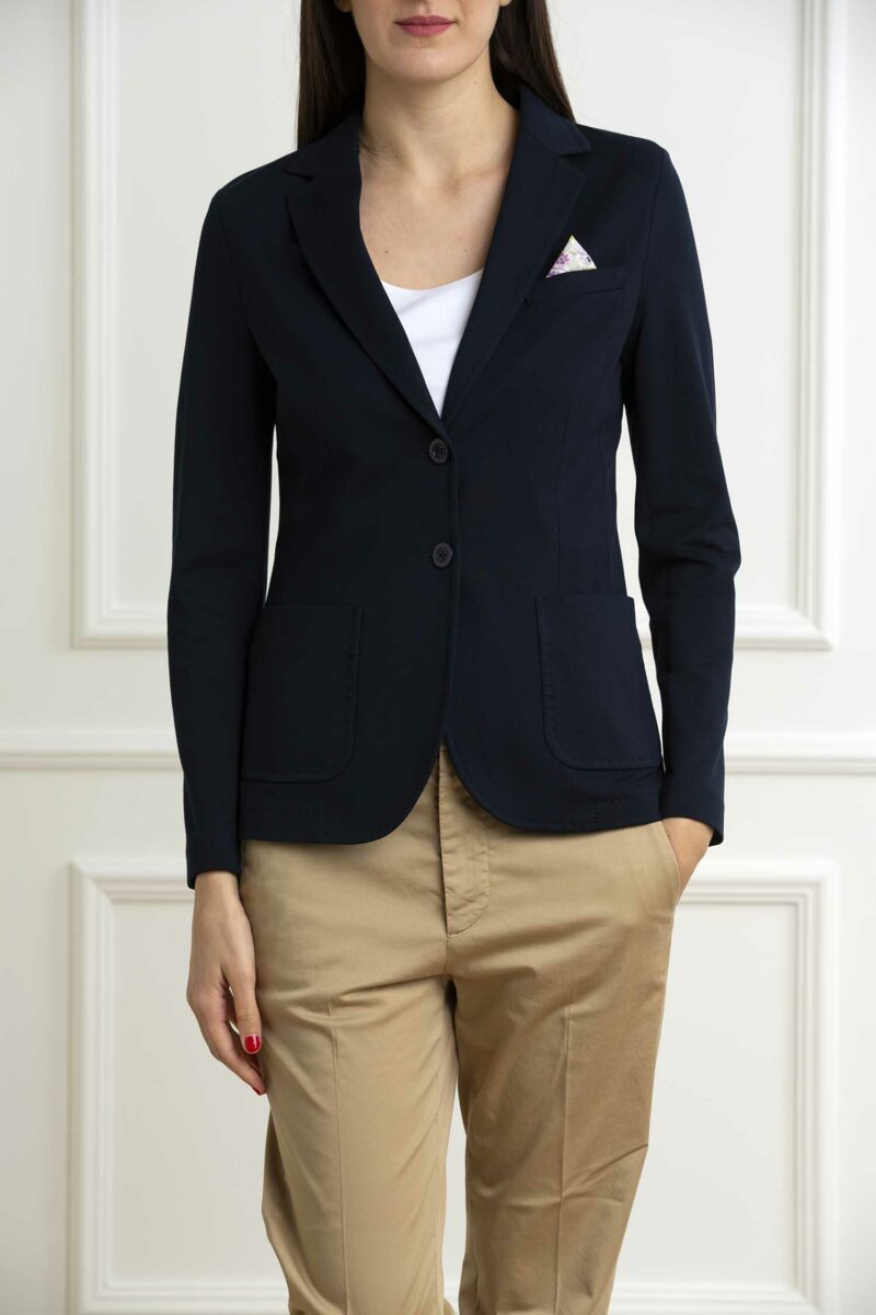 CIRCOLO 1901-GIACCA SLIM F.PIQUET-CIFD3012 NAVY 46
