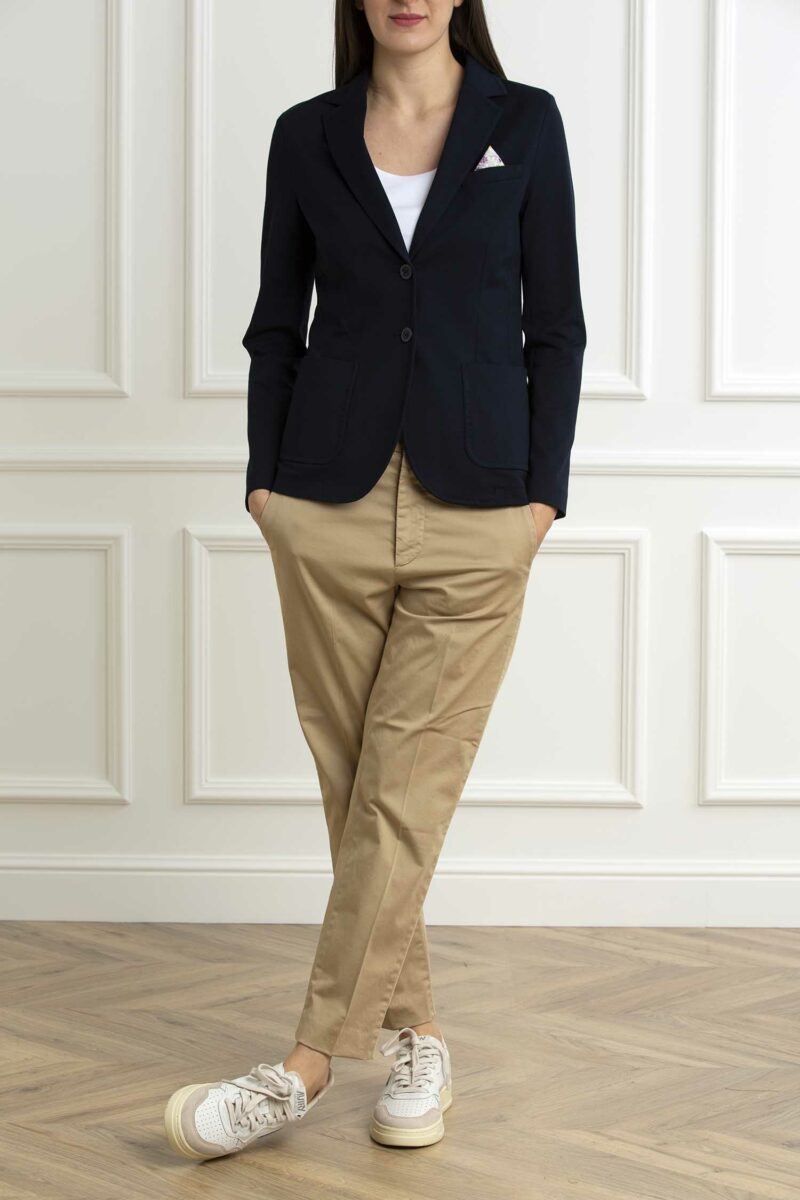 CIRCOLO 1901-GIACCA SLIM F.PIQUET-CIFD3012 NAVY 46