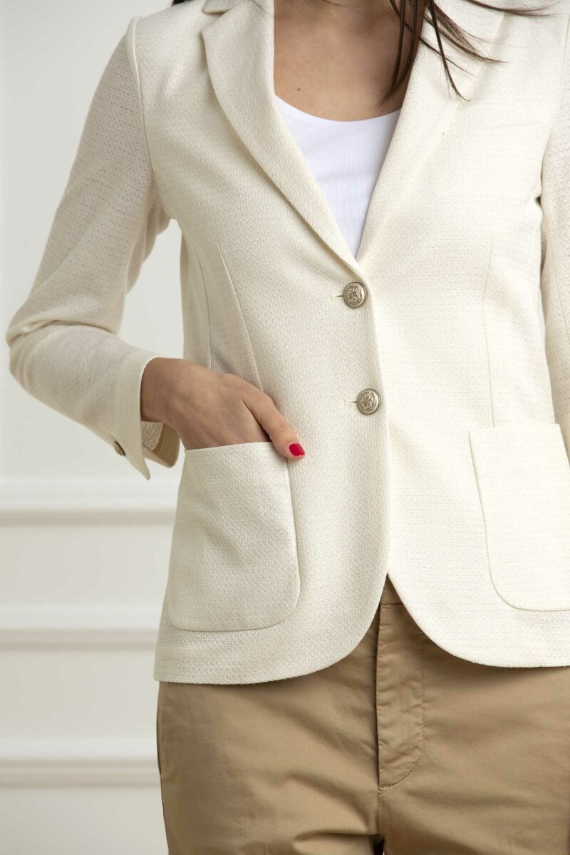 CIRCOLO 1901-GIACCA S.FIT LINO/COT-CIFD3130 NATURALE 42