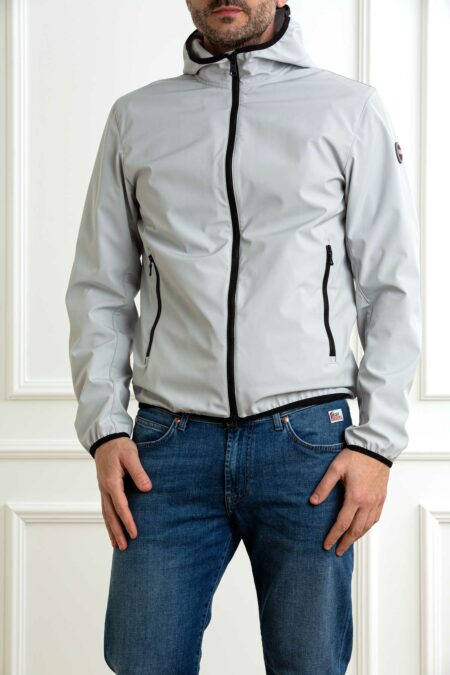 COLMAR ORIGINALS-GIACCA IN SOFTSHELL CON CAPPUCCIO-COL1861R6WVP25 GHIACCIO 56