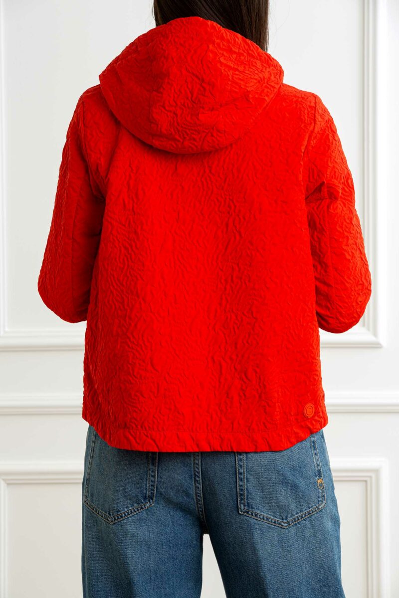 COLMAR ORIGINALS-GIACCA CON MOTIVO 3D E CAPPUCCIO-COL19055ZA ROSSO 46