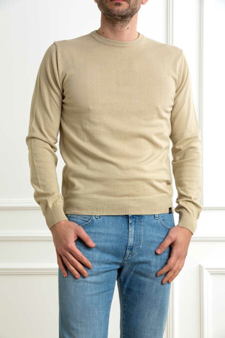 COLMAR ORIGINALS-GIROCOLLO IN COTONE TINTO CAPO-COL4479T3XMP25 BEI XXL