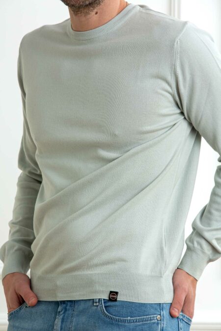 COLMAR ORIGINALS-GIROCOLLO IN COTONE TINTO CAPO-COL4479T3XMP25 GRIGIO XL