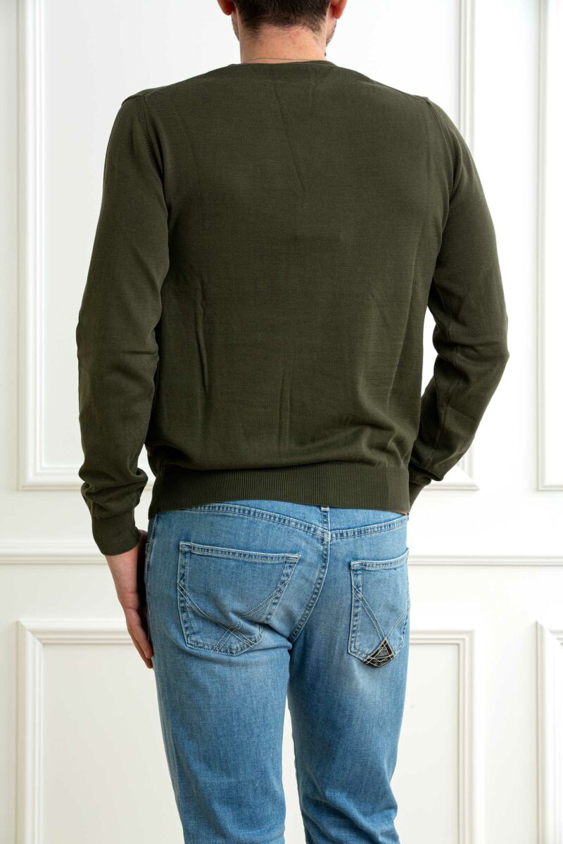 COLMAR ORIGINALS-GIROCOLLO IN COTONE TINTO CAPO-COL4479T3XMP25 VERDE XL
