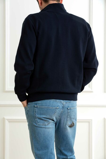 COLMAR ORIGINALS-FELPA FULL ZIP CON COLLO ALTO INTERLOCK-COL61893YV BLU XXL
