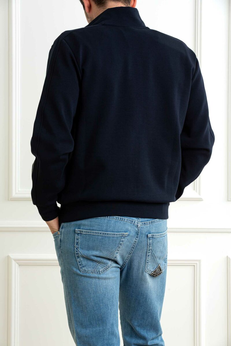 COLMAR ORIGINALS-FELPA FULL ZIP CON COLLO ALTO INTERLOCK-COL61893YV BLU XXL