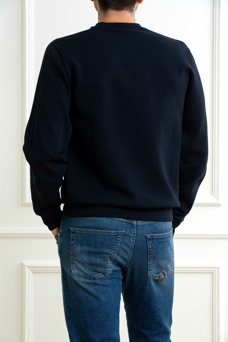 COLMAR ORIGINALS-FELPA GIROCOLLO IN INTERLOCK MISTO COTONE-COL61903YV BLU XXL