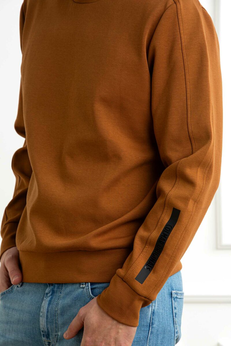 COLMAR ORIGINALS-FELPA GIROCOLLO IN INTERLOCK MISTO COTONE-COL61903YV CAMMELLO XL