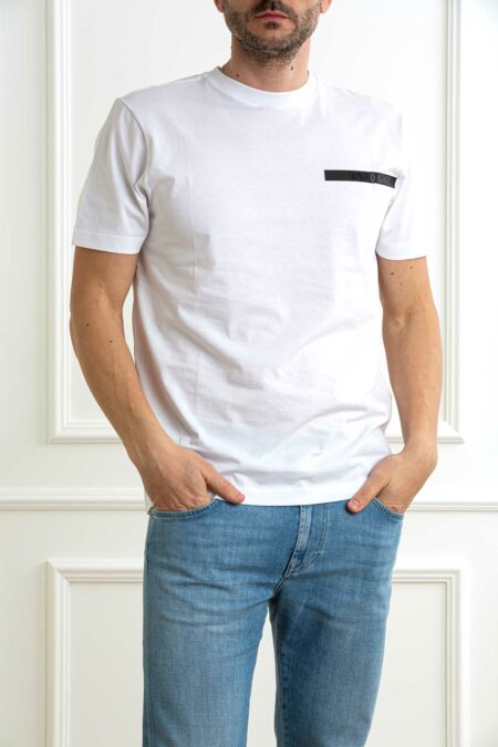 COLMAR ORIGINALS-T-SHIRT IN JERSEY DI COTONE CON TRANSFER AL-COL75236SH BIANCO XXL