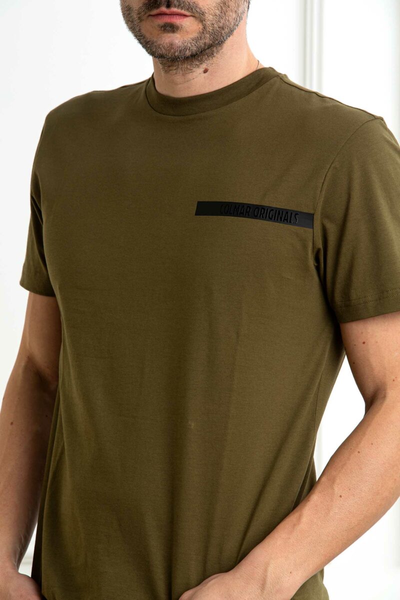 COLMAR ORIGINALS-T-SHIRT IN JERSEY DI COTONE CON TRANSFER AL-COL75236SH MILITARE XL