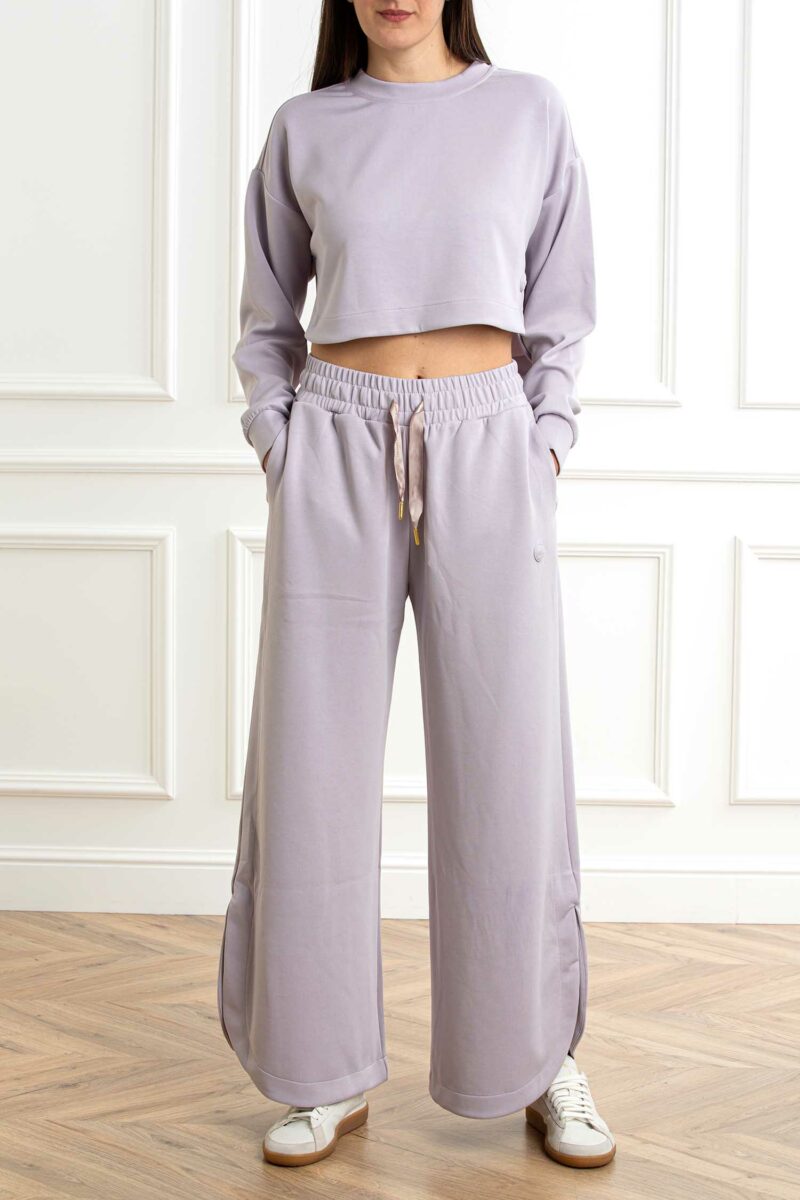 COLMAR ORIGINALS-PANTALONE IN INTERLOCK MISTO COTONE E-COL92321YH LILLA XS