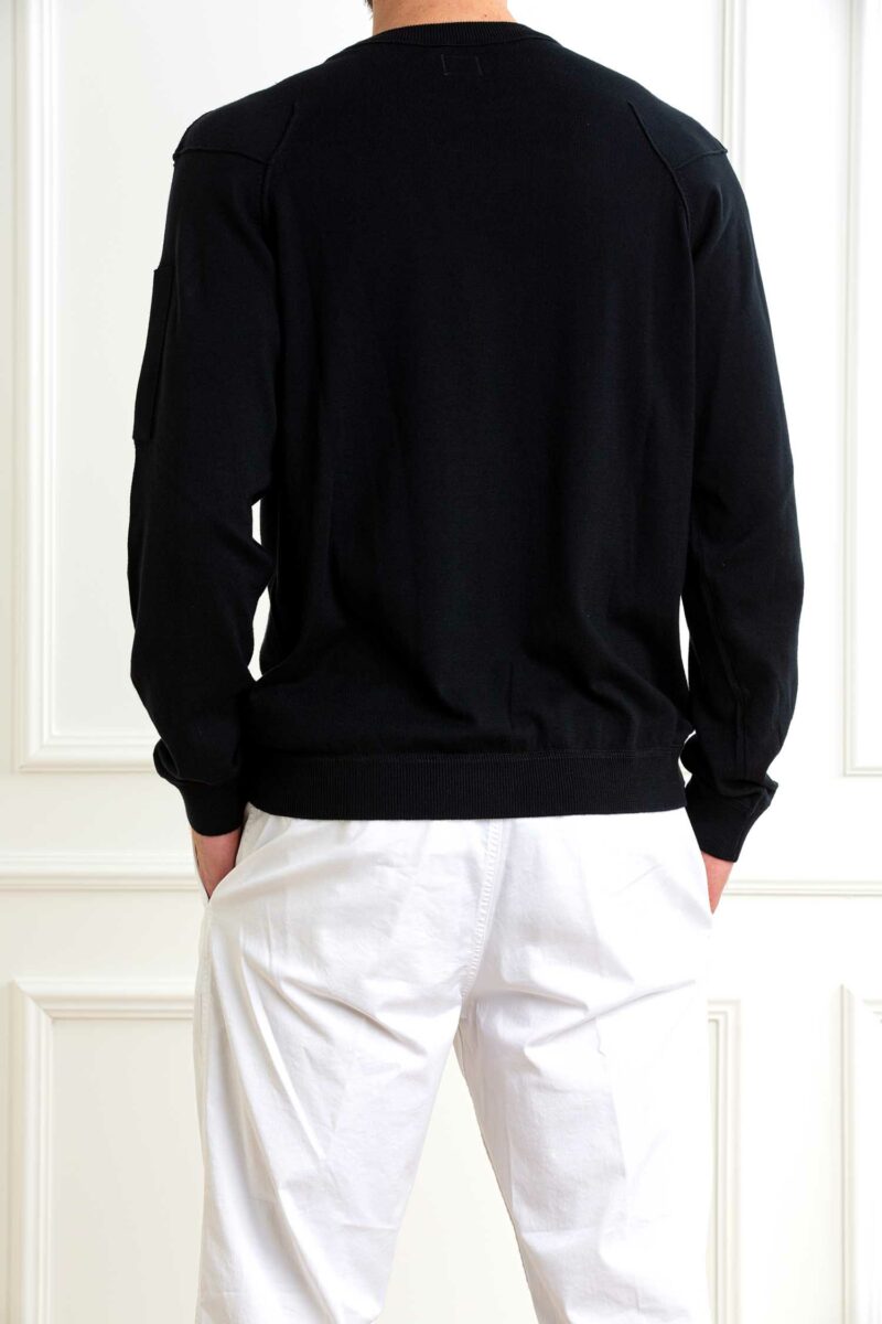 CP COMPANY-MAGLIA GIRO SEA ISLAND CREW NECK LENS KNIT-CP18CMKN026A004037A ECLIPSE XXL