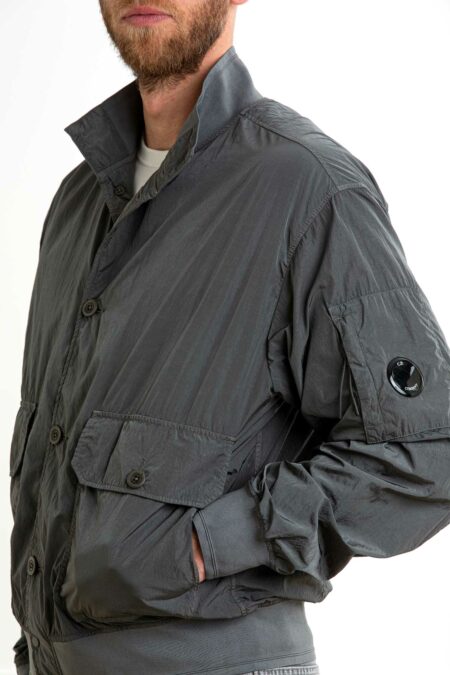 CP COMPANY-GIUBBINO CHROME-R FULL BUTTON JACKET-CP18CMOW014A005904G PEARL XL