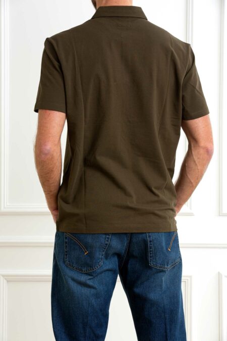 CP COMPANY-POLO STRETCH PIQUET LOGO-CP18CMPL165A005263W GREEN XL