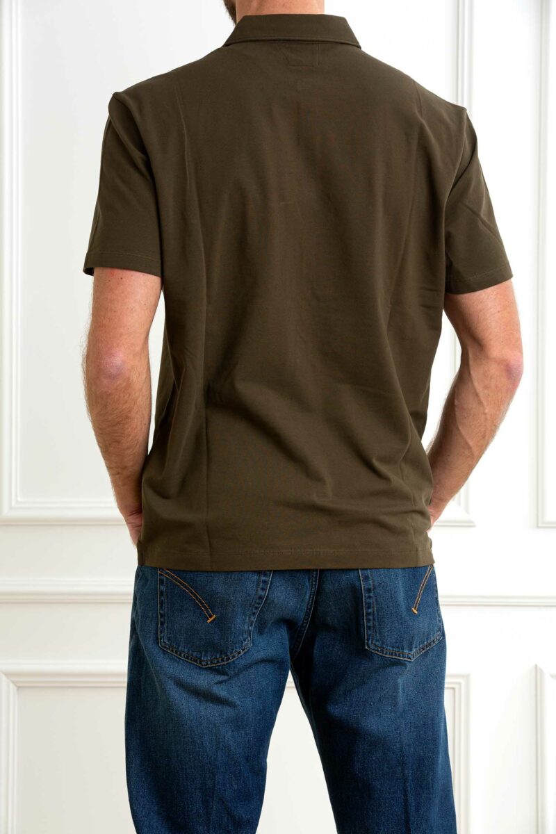 CP COMPANY-POLO STRETCH PIQUET LOGO-CP18CMPL165A005263W GREEN XL