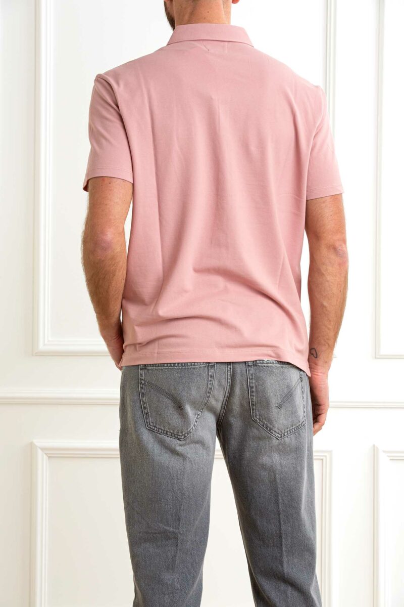 CP COMPANY-POLO STRETCH PIQUET LOGO-CP18CMPL165A005263W ROSE XL