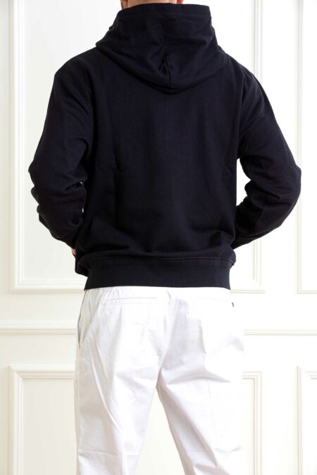 CP COMPANY-GIUBBINO DIAGONAL RAISED FLEECE FULL ZIP LOGO SWEATSHIRT-CP18CMSS044A005086W ECLIPSE XL
