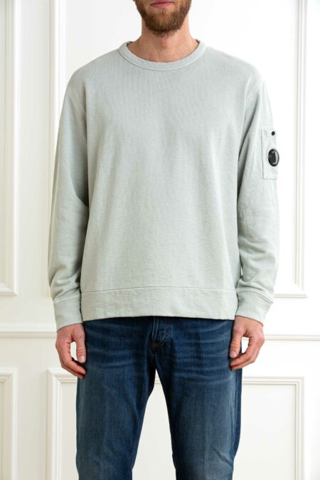 CP COMPANY-MAGLIA GIRO CREWNECK SWEATSHIRT-CP18CMSS266A110337O BLUEFOX XL