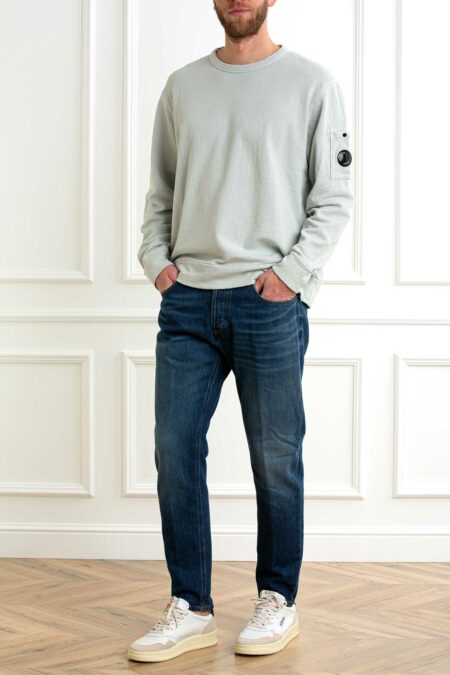 CP COMPANY-MAGLIA GIRO CREWNECK SWEATSHIRT-CP18CMSS266A110337O BLUEFOX XL