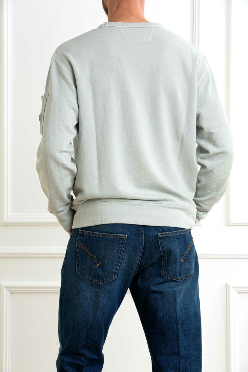 CP COMPANY-MAGLIA GIRO CREWNECK SWEATSHIRT-CP18CMSS266A110337O BLUEFOX XL