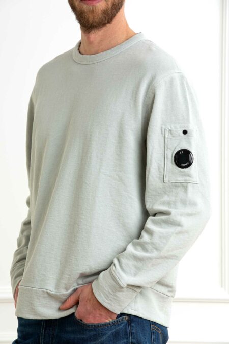 CP COMPANY-MAGLIA GIRO CREWNECK SWEATSHIRT-CP18CMSS266A110337O BLUEFOX XL