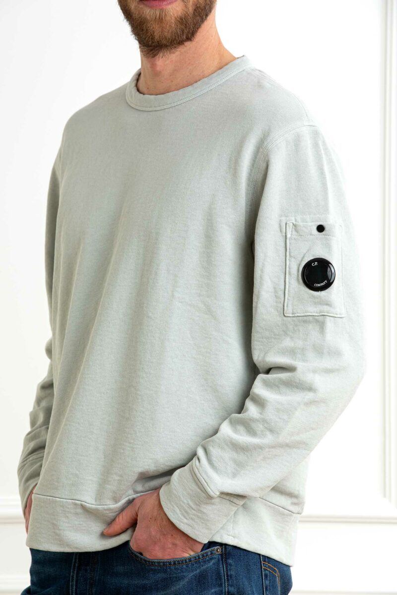 CP COMPANY-MAGLIA GIRO CREWNECK SWEATSHIRT-CP18CMSS266A110337O BLUEFOX XL