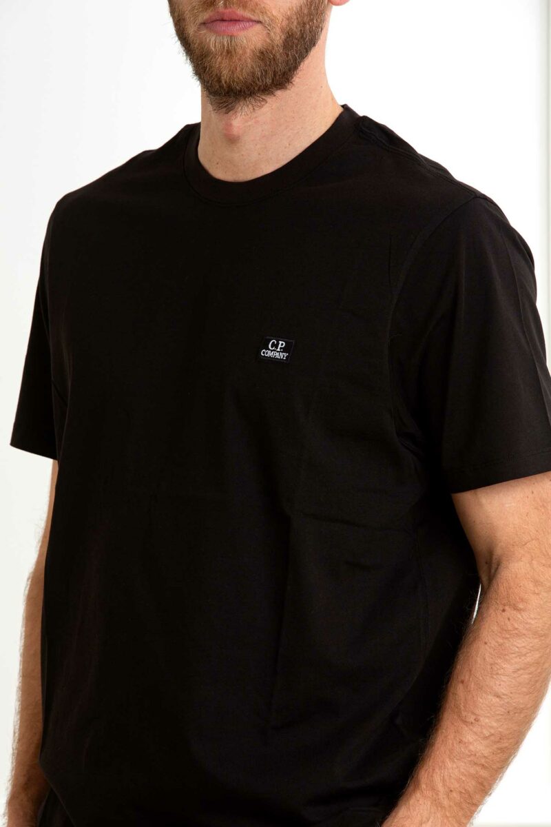 CP COMPANY-T-SHIRT MM 30/1 JERSEY LOGO PATCH-CP18CMTS031A005100W BLACK XXL