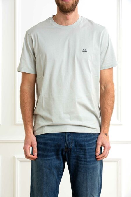 CP COMPANY-T-SHIRT MM 30/1 JERSEY LOGO PATCH-CP18CMTS031A005100W BLUE XXL