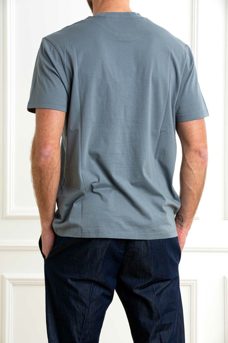 CP COMPANY-T-SHIRT MM 30/1 JERSEY LOGO PATCH-CP18CMTS031A005100W STORMY XL