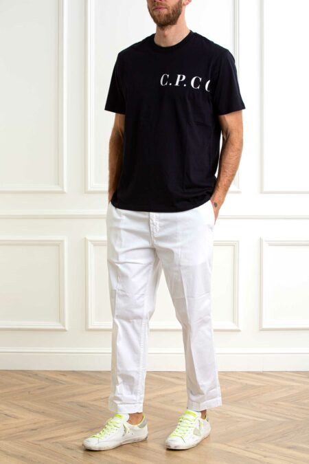 CP COMPANY-T-SHIRT 30/1 JERSEY FRONT-BACK LOGO-CP18CMTS139A005100W ECLIPSE XL