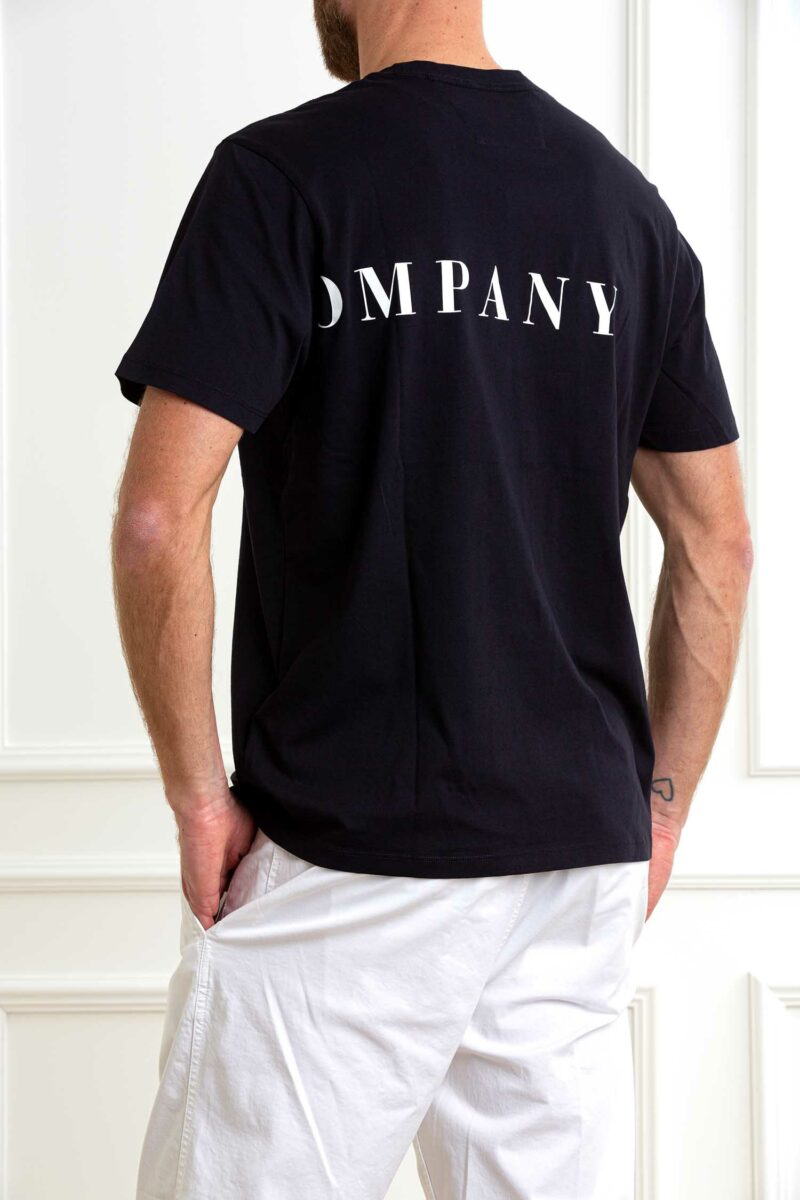 CP COMPANY-T-SHIRT 30/1 JERSEY FRONT-BACK LOGO-CP18CMTS139A005100W ECLIPSE XL