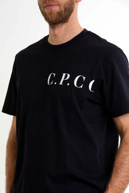 CP COMPANY-T-SHIRT 30/1 JERSEY FRONT-BACK LOGO-CP18CMTS139A005100W ECLIPSE XL