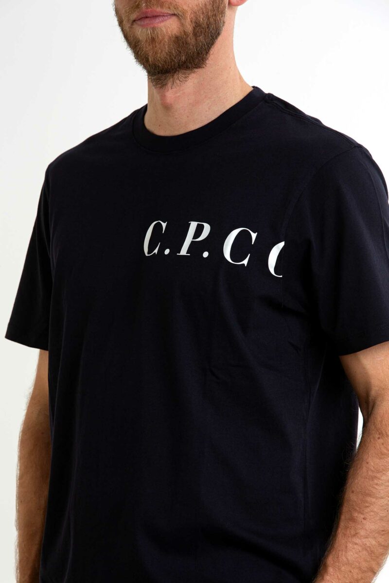 CP COMPANY-T-SHIRT 30/1 JERSEY FRONT-BACK LOGO-CP18CMTS139A005100W ECLIPSE XL