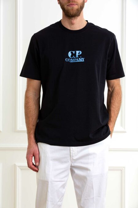 CP COMPANY-T-SHIRT 30/1 JERSEY GRAPHIC LOGO-CP18CMTS143A006586W ECLIPSE XL