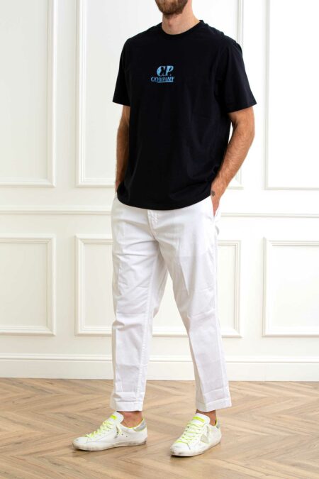 CP COMPANY-T-SHIRT 30/1 JERSEY GRAPHIC LOGO-CP18CMTS143A006586W ECLIPSE XL