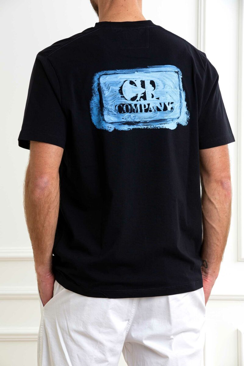 CP COMPANY-T-SHIRT 30/1 JERSEY GRAPHIC LOGO-CP18CMTS143A006586W ECLIPSE XL