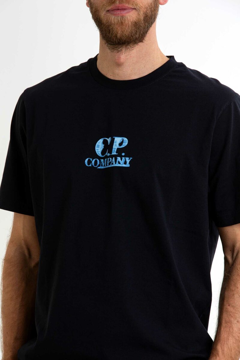 CP COMPANY-T-SHIRT 30/1 JERSEY GRAPHIC LOGO-CP18CMTS143A006586W ECLIPSE XL