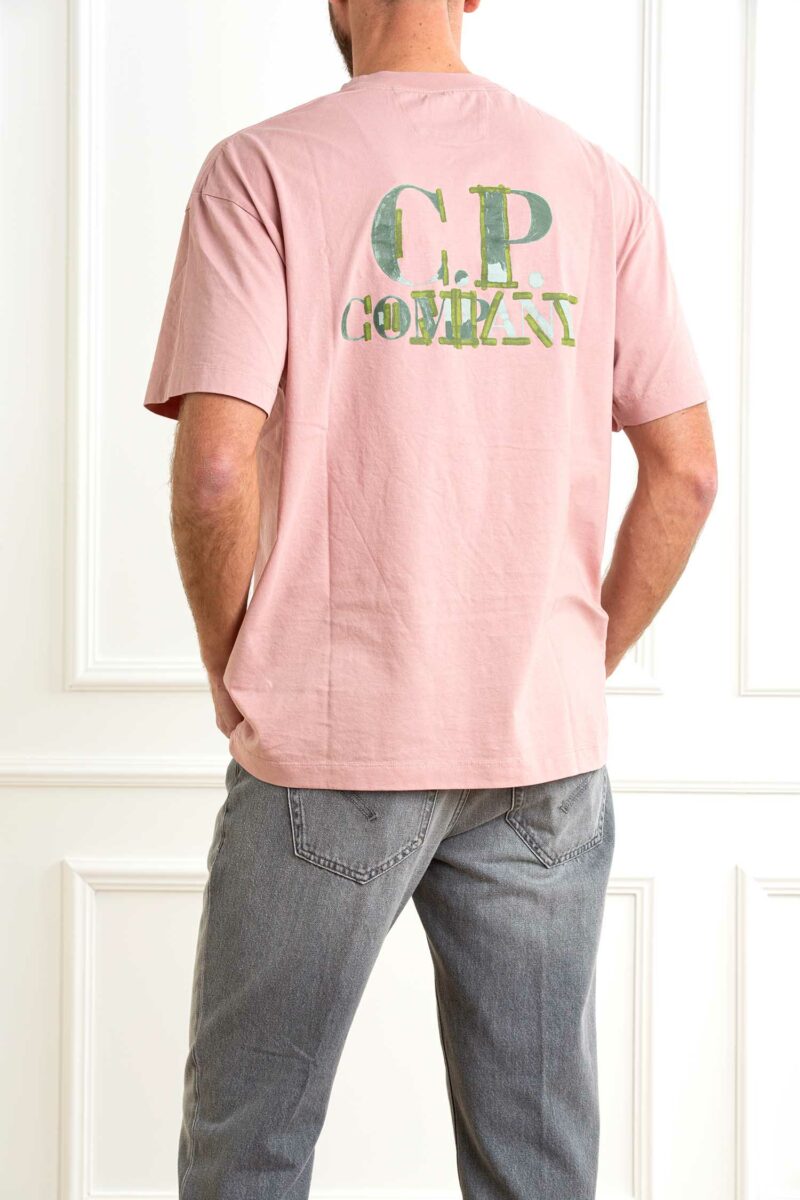 CP COMPANY-T-SHIRT 30/1 JERSEY LOGOS-CP18CMTS148A006586W ROSE XL